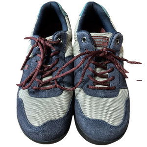 Merrell Women's Navy Blue and Gray Athletic Sneakers with Burgundy Laces